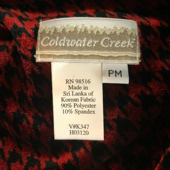 Coldwater Creek Velvet Duster Houndstooth Maxi Coat - Picture 8 of 9